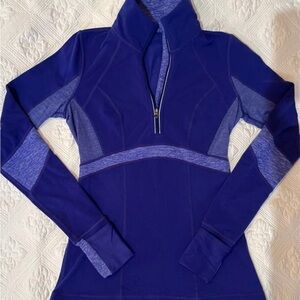 LIKE NEW! Lululemon♥️RUN DISTANCE Orig $118.00! (Heathered IRIS/Pigment Blue)4/6